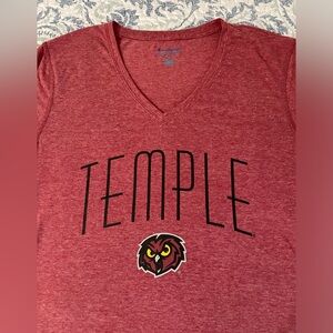 Temple University Short Sleeve T-Shirt - Women's XL - but more like a Large